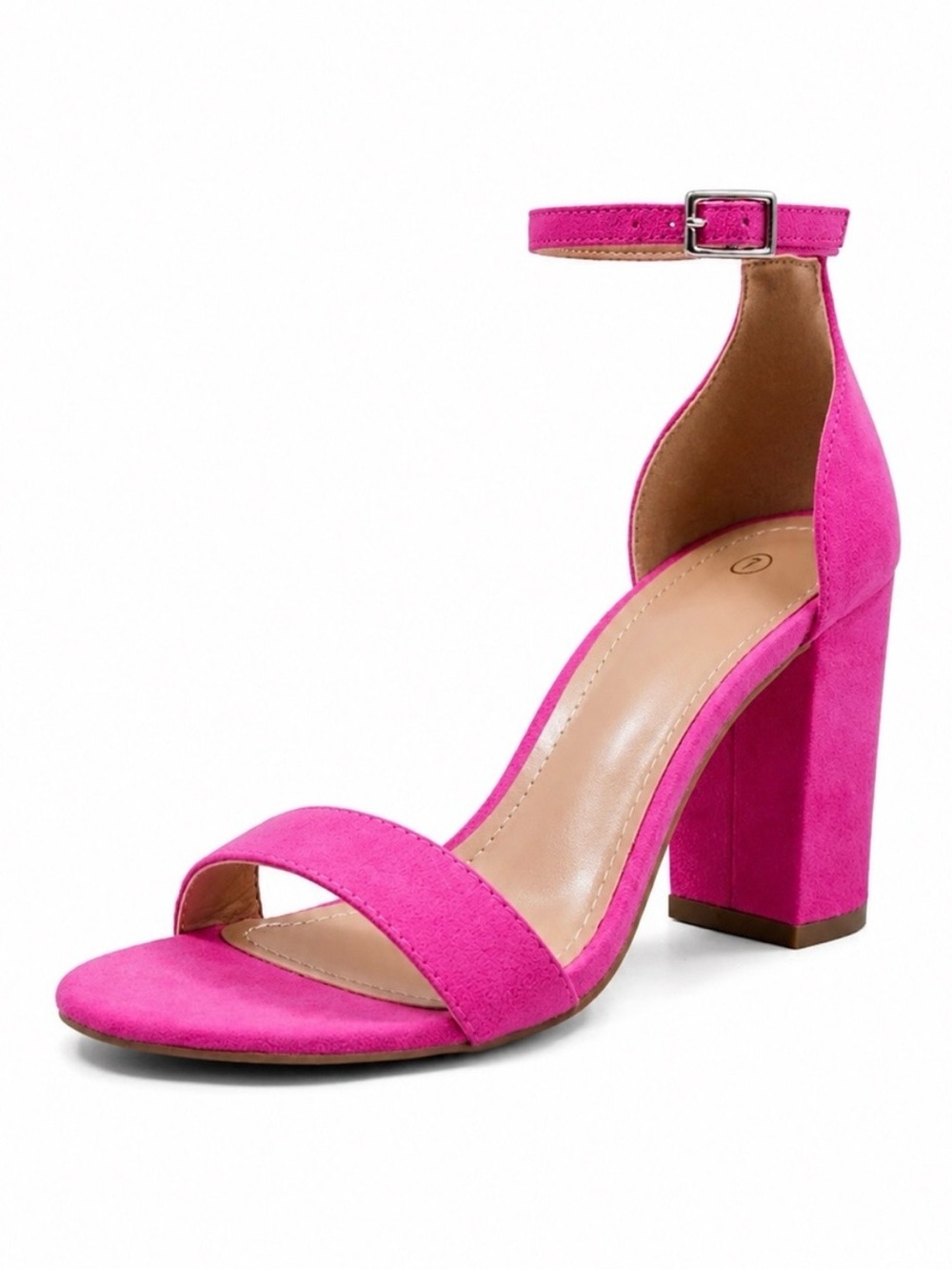 COASIS Hot Pink Ankle Strap Block Heel Sandals